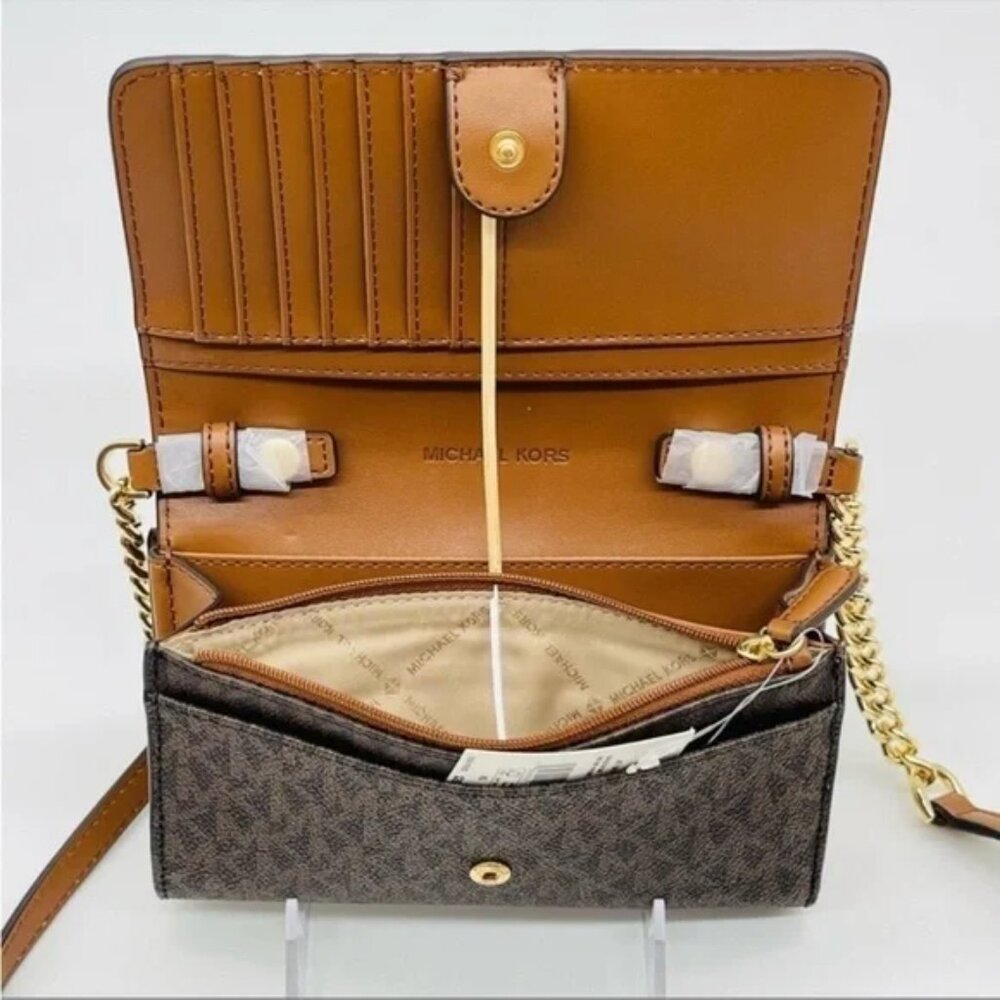 Michael Kors Jet Set Travel Medium Crossbody Phone Holder Bag NWT - Picture 7 of 11